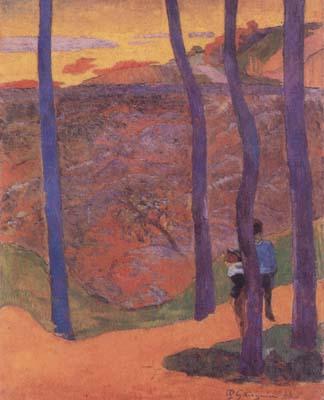 Paul Gauguin Blue Trees (mk07) oil painting image